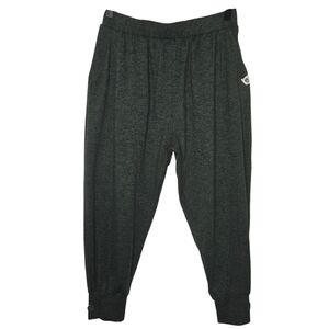 Tillage Womens Heather Green Crop Athleisure Comfort Jogger Pants Size Small